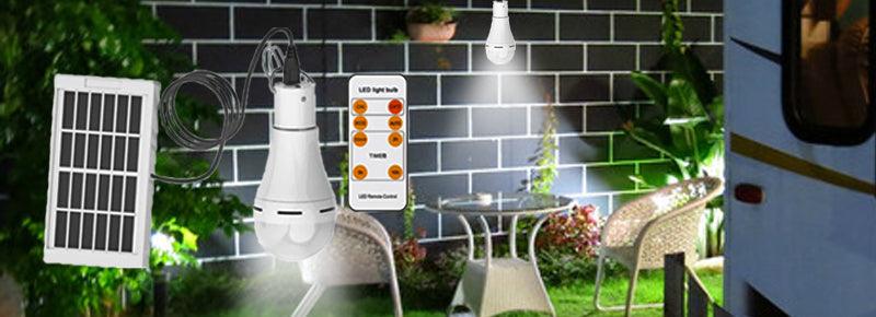 Kit luz solar ao ar livre à prova d'agua com gancho na lâmpada - iBonni Innovation Store
