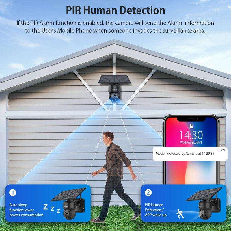 Câmera de Segurança Solar Wi Fi 1080p - Casa Inteligente - iBonni Innovation Store
